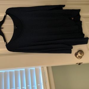 Women's 3/4 sleeve Navy blouse